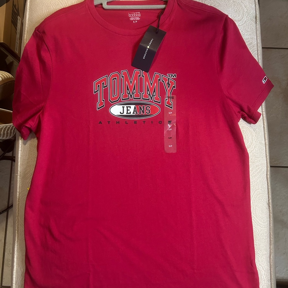 Tommy Hilfiger Red Athletic Tee